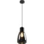 Candellux Moldo 3135080 lampa wisząca 1x40 W czarna-przydymiona zdj.1