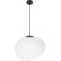 Candellux Stones 3135141 lampa wisząca 1x40 W biała-czarna zdj.1