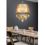 Candellux Elissa 3304567 lampa wisząca 3x40 W beżowa zdj.3