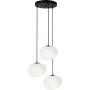 Candellux Stones 3335172 lampa wisząca 3x40 W biała-czarna zdj.1