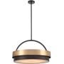 CosmoLight Coburg P06753BR lampa wisząca 6x40 W czarna zdj.1