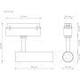 DPM M-Line MTLST5WB lampa do szynoprzewodów 1x5 W czarny zdj.2