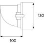 DPM X-Line STLXB20B lampa do zabudowy 1x20 W czarna zdj.2