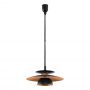Eglo Brenda 31666 lampa wisząca 1x60 W czarna-miedź zdj.1