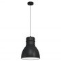 Eglo Ebury 43621 lampa wisząca 1x60 W czarna zdj.1
