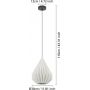 Eglo Minting 43932 lampa wisząca 1x25 W biała zdj.2