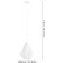 Eglo Dolwen 43996 lampa wisząca 1x40 W biała zdj.2