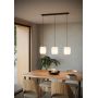 Eglo Belgrave 44102 lampa wisząca 3x40 W biała-czarna zdj.4