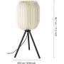Eglo Belgrave 44103 lampa stołowa 1x40 W biała-czarna zdj.2