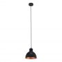 Eglo Truro 49238 lampa wisząca 1x60 W czarna-miedź zdj.1
