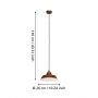 Eglo Auckland 49243 lampa wisząca 1x60 W miedź zdj.2