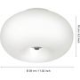 Eglo Optica 86811 lampa podsufitowa 2x60 W biała zdj.2
