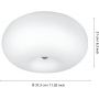 Eglo Optica 86812 lampa podsufitowa 2x60 W biała zdj.2