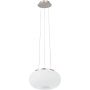 Eglo Optica 86813 lampa wisząca 2x60 W biała-nikiel zdj.1