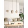 Eglo Cambaito 900143 lampa wisząca 3x40 W beżowa zdj.4