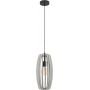 Eglo Bajazzara 900502 lampa wisząca 1x40 W czarna-szary/popielaty zdj.1