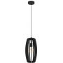Eglo Bajazzara 900504 lampa wisząca 1x40 W czarna zdj.1