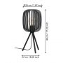 Eglo Romazzina 900519 lampa stołowa 1x60 W czarna zdj.2