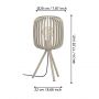 Eglo Romazzina 900521 lampa stołowa 1x60 W piaskowa zdj.2