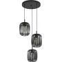Eglo Romazzina 900686 lampa wisząca 3x40 W czarna zdj.1
