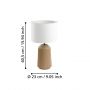 Eglo Capalbio 900823 lampa stołowa 1x40 W beżowa zdj.2