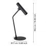 Eglo Almudaina 900908 lampa stołowa 1x5.4 W czarna zdj.2