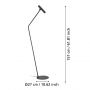 Eglo Almudaina 900909 lampa stojąca 1x5.4 W czarna zdj.2