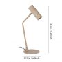 Eglo Caminia 901154 lampa biurkowa 1x5 W piaskowa zdj.2