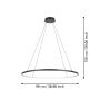 Eglo Parruta 901637 lampa wisząca 1x40 W czarna zdj.2