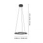 Eglo Mezzomonte 901822 lampa wisząca 1x20 W czarna zdj.2