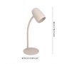 Eglo Carlo 901829 lampa biurkowa 1x18 W beżowa zdj.2