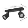 Eglo Camaldoli 901953 lampa podsufitowa 1x10 W czarna zdj.2