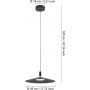 Eglo Conomavilla-Z 902183 lampa wisząca 1x15.5 W biała-czarna zdj.2