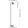 Eglo Conomavilla-Z 902186 lampa stojąca 1x7.5 W biała-czarna zdj.2
