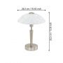 Eglo Solo 91238 lampa stołowa 1x60 W biała zdj.2