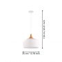 Eglo Obregon 95383 lampa wisząca 1x60 W beżowa zdj.2