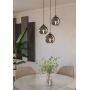 Eglo Ariscani 98653 lampa wisząca 3x40 W czarna-szary/popielaty zdj.4