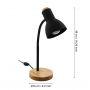 Eglo Veradal 98831 lampa biurkowa 1x40 W czarna zdj.2
