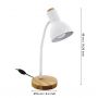 Eglo Veradal 98832 lampa biurkowa 1x40 W biała zdj.2
