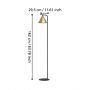 Eglo Narices 99594 lampa stojąca 1x40 W mosiądz-złota zdj.2