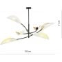 Emibig Lotus 11076 lampa podsufitowa 6x40 W biały zdj.2