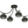 Emibig Boston Stripe 11114 lampa podsufitowa 4x40 W czarny zdj.1