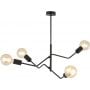 Emibig Frix 11264 lampa podsufitowa 4x60 W czarny zdj.1