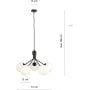 Emibig Nova 11385 lampa wisząca 5x40 W opal zdj.2