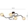 Emibig Veken 4 Silver 11744 lampa podsufitowa zdj.2