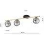 Emibig Monza 12503 lampa podsufitowa 3x10 W czarna zdj.2