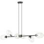 Emibig Pandora 12626 lampa wisząca 6x10 W czarna zdj.1