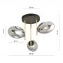 Emibig Argo 12743 lampa podsufitowa 3x10 W czarna zdj.2