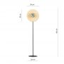 Emibig Soho 1302LP1 lampa stojąca 1x10 W czarna zdj.2