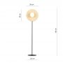 Emibig Soho 1303LP1 lampa stojąca 1x10 W czarna zdj.2